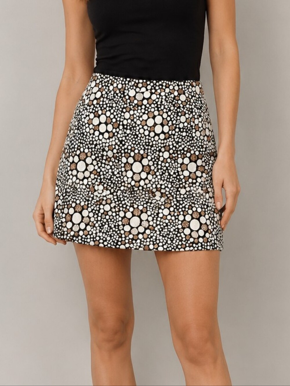 Prairie New York Metallic Dot Skirt